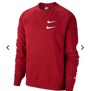 Nike Men's Bold Red Crewneck Sweater Size S